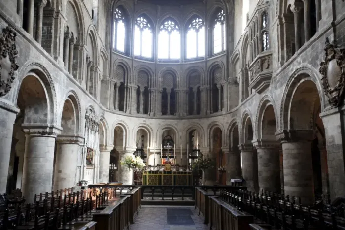 Framed Print : Priory Church of St. Bartholomew the Great, built in 1123, London, England Framed Print : Priory Church of St. Bartholomew the Great, built in 1123, London, England