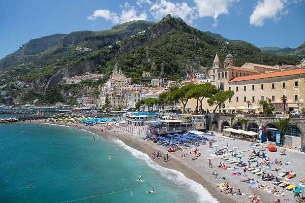 Promenade, Amalfi, Costiera Amalfitana (Amalfi Coast), UNESCO World Heritage Site