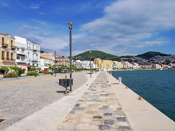 Promenade of Samos Town, Samos Island, North Aegean, Greek Islands, Greece, Europe