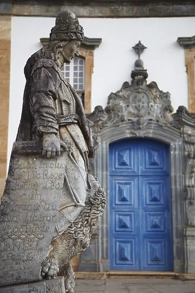 The Prophets sculpture by Aleijadinho at Sanctuary of Bom Jesus de Matosinhos, UNESCO World Heritage Site, Congonhas, Minas Gerais, Brazil, South America