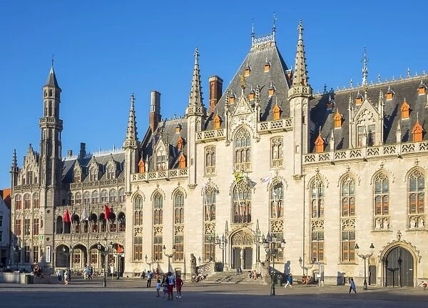 Provinciaal Hof (Province Court) on Markt square, Bruges (Brugge), West Flanders (Vlaanderen)