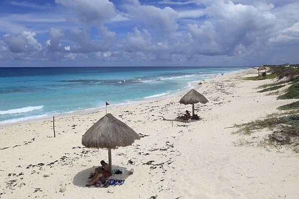 Public beach on the east coast, Cozumel Island (Isla de Cozumel), Quintana Roo, Mexico, Caribbean, North America