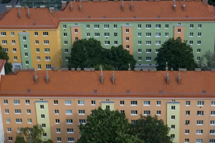 Framed Print : Public housing blocks, Vienna, Austria, Europe Framed Print : Public housing blocks, Vienna, Austria, Europe