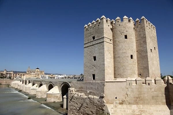 Puente Romano over the Rio Guadalquivir, old town, Cordoba, Andalusia, Spain, Europe