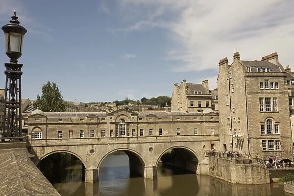 Pulteney Bridge, Bath, UNESCO World Heritage Site, Avon, England, United Kingdom, Europe