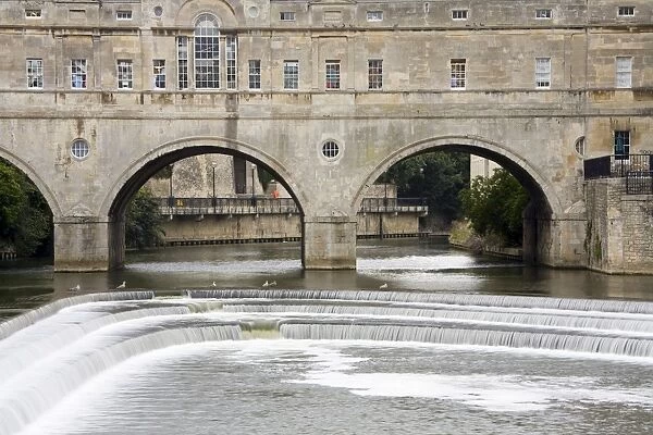 Pulteney Bridge and River Avon, Bath, UNESCO World Heritage Site, Somerset