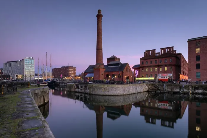 Framed Print : The Pumphouse and buildings of Albert Dock viewed over Canning Dock at twilight, Liverpool Waterfront, Liverpool, Merseyside, England, United Kingdom, Europe Framed Print : The Pumphouse and buildings of Albert Dock viewed over Canning Dock at twilight, Liverpool Waterfront, Liverpool, Merseyside, England, United Kingdom, Europe