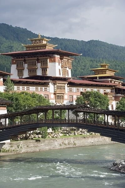 Punakha Dzong dating from 1637, Punakha, Bhutan, Asia