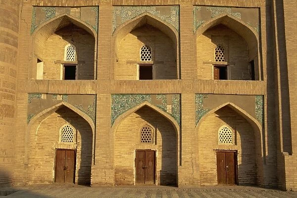 Pupils cells, Kutluq-Muradinaq Madrasah, Khiva, Uzbekistan, Central Asia, Asia