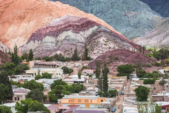 Framed Print : Purmamarca and the Hill of Seven Colours (Cerro de los Siete Colores), Quebrada de Purmamarca Framed Print : Purmamarca and the Hill of Seven Colours (Cerro de los Siete Colores), Quebrada de Purmamarca