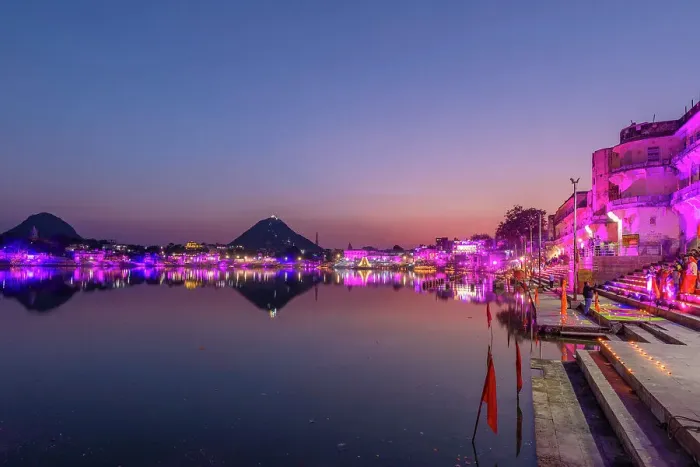 Framed Print : Pushkar Lake at dusk, Pushkar, Rajasthan, India, South Asia, Asia Framed Print : Pushkar Lake at dusk, Pushkar, Rajasthan, India, South Asia, Asia