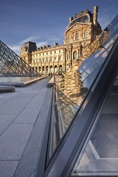 The Pyramid at the Louvre Museum, Paris, France, Europe