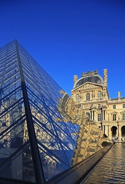 Pyramid of the Louvre, Paris, France, Europe