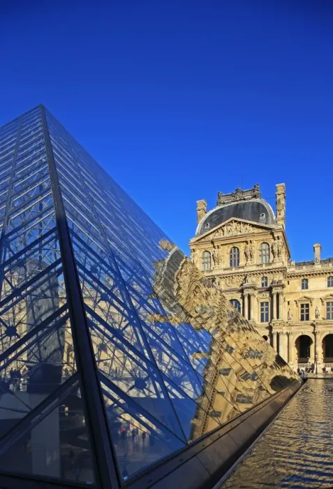 Framed Print : Pyramid of the Louvre, Paris, France, Europe Framed Print : Pyramid of the Louvre, Paris, France, Europe