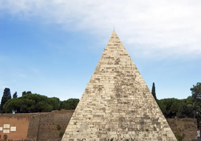 Framed Print : The Pyramid, Rome, Lazio, Italy, Europe