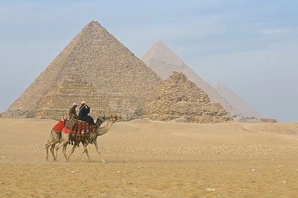 The Pyramids of Giza, UNESCO World Heritage Site, near Cairo, Egypt, North Africa, Africa