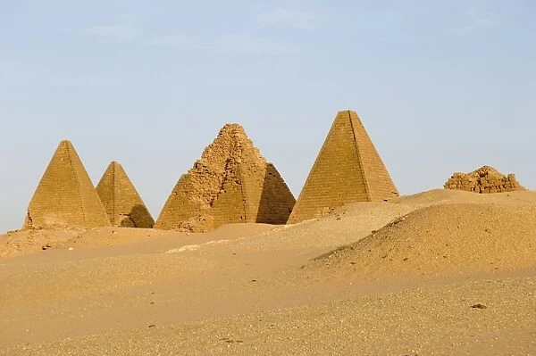 Pyramids at Jebel Barkal, UNESCO World Heritage Site, near Karima, Sudan, Africa