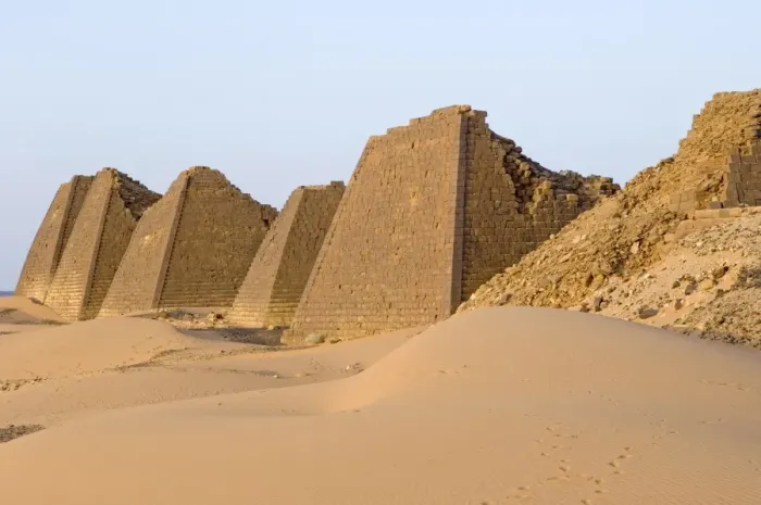 Framed Print : Pyramids of Meroe, Sudan, Africa Framed Print : Pyramids of Meroe, Sudan, Africa