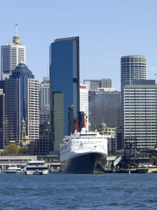 Framed Print : QE2 in Sydney Harbour, New South Wales, Australia, Pacific Framed Print : QE2 in Sydney Harbour, New South Wales, Australia, Pacific