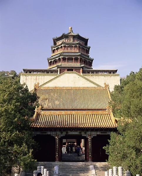 Qing architecture, Huihai Si, Sea of Wisdom temple, the Summer Palace, Beijing