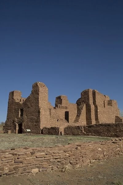 Quarai Mission, building began around 1628, Salinas Pueblo Missions National Monument, New Mexico, United States of America, North America