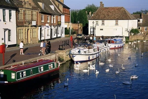 The Quay, on the Great Ouse River, St. Ives, Cambridgeshire, England, United Kingdom
