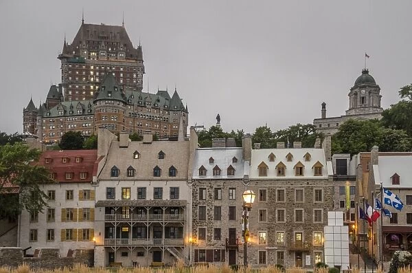 Quebec City with Chateau Frontenac on skyline, Province of Quebec, Canada, North America