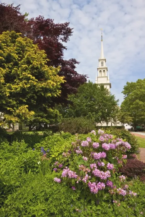 Framed Print : Queen Anne Square and Trinity Church dating from 1726, the oldest Episcopal parish in the state