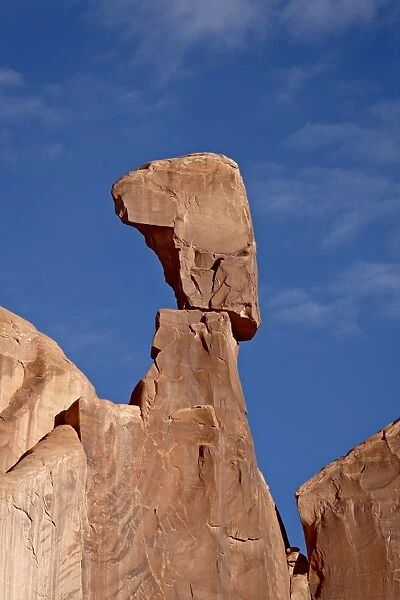 Queen Nefertiti rock formation, Arches National Park, Utah, United States of America