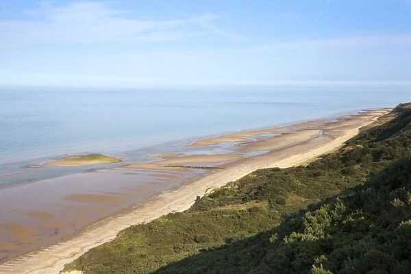 Quiet Beach between Cromer and Overstrand, Norfolk, England, United Kingdom, Europe