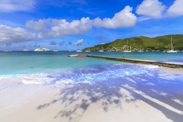 Framed Print : Quiet Caribbean, beach, turquoise sea, beautiful Port Elizabeth, Admiralty Bay, Bequia Framed Print : Quiet Caribbean, beach, turquoise sea, beautiful Port Elizabeth, Admiralty Bay, Bequia