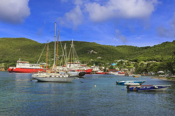 Quiet Caribbean, beautiful Port Elizabeth, Admiralty Bay, Bequia, The Grenadines, St