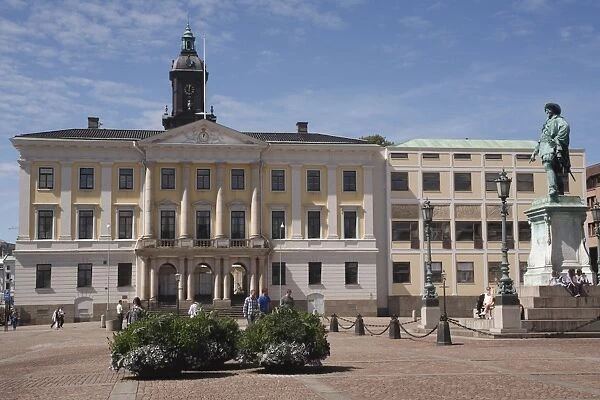 Raadhuset (Town Hall) and Gustav Adolfs Torg, Gothenburg, Sweden, Scandinavia, Europe