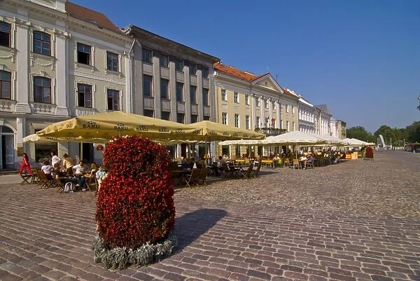 Raekoja Plats (Market Square) of Tartu, Estonia, Baltic States, Europe