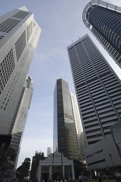 Raffles Place in the Financial District