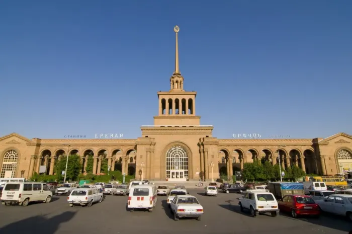 Framed Print : The railway station of Yerevan, Armenia, Caucasus, Central Asia, Asia Framed Print : The railway station of Yerevan, Armenia, Caucasus, Central Asia, Asia