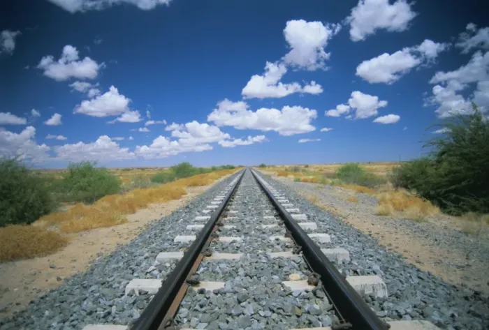 Framed Print : Railway tracks near Mariental Framed Print : Railway tracks near Mariental