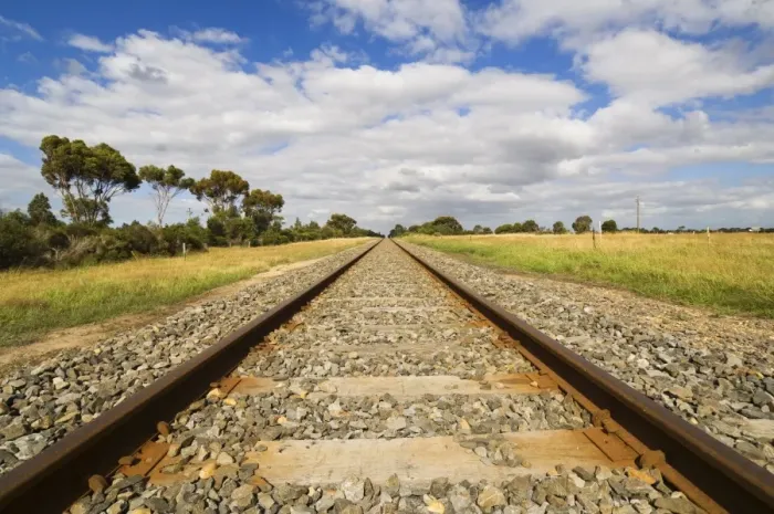 Framed Print : Railway tracks, Victoria, Australia, Pacific Framed Print : Railway tracks, Victoria, Australia, Pacific