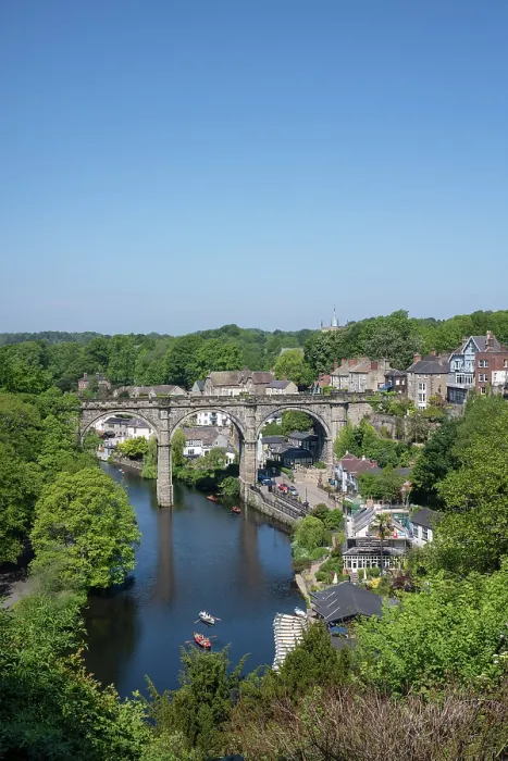 Framed Print : The Railway Viaduct over the river Nidd in Knaresborogh, Yorkshire, United Kingdom Framed Print : The Railway Viaduct over the river Nidd in Knaresborogh, Yorkshire, United Kingdom