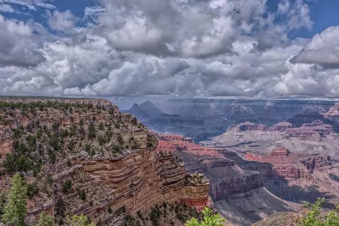Framed Print : A rain storm over the North Rim of Grand Canyon National Park, Arizona, USA Framed Print : A rain storm over the North Rim of Grand Canyon National Park, Arizona, USA