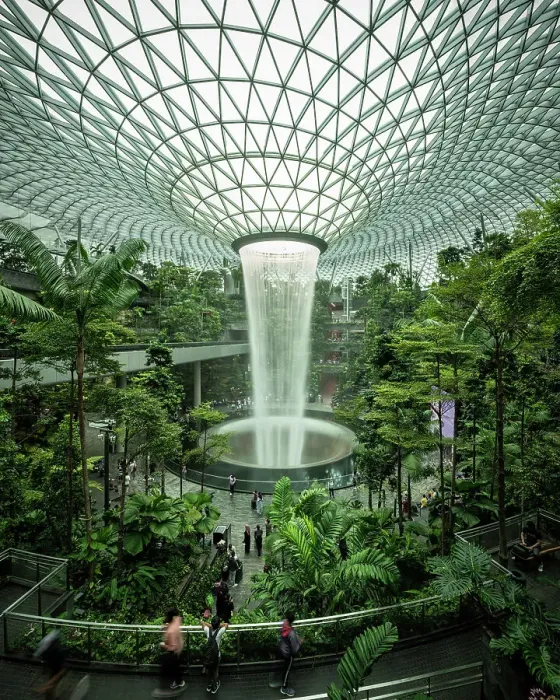 Framed Print : Rain Vortex, Changi Airport, Singapore, Southeast Asia, Asia Framed Print : Rain Vortex, Changi Airport, Singapore, Southeast Asia, Asia
