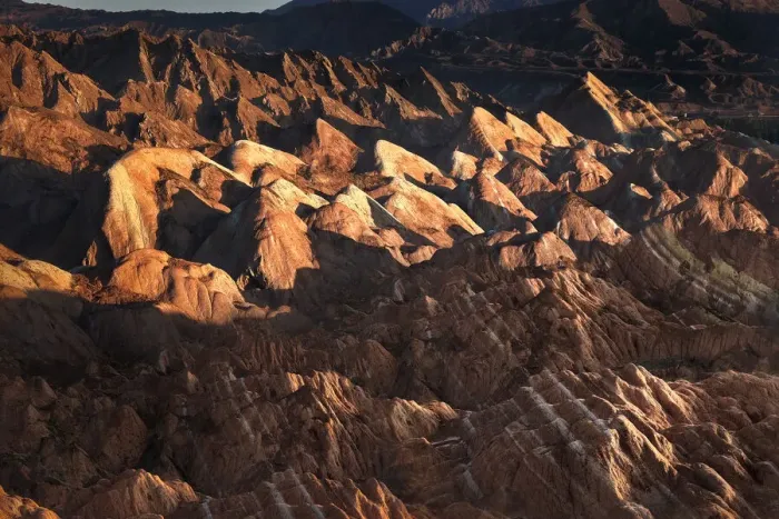 Framed Print : Rainbow mountains of Danxia at sunrise, Gansu, China, Asia Framed Print : Rainbow mountains of Danxia at sunrise, Gansu, China, Asia