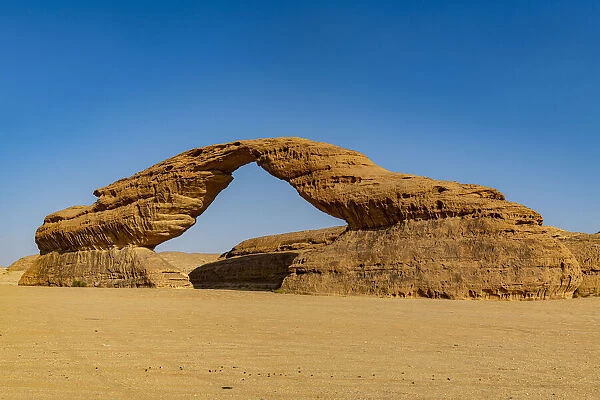 Rainbow rock arch, Al Ula, Kingdom of Saudi Arabia, Middle East