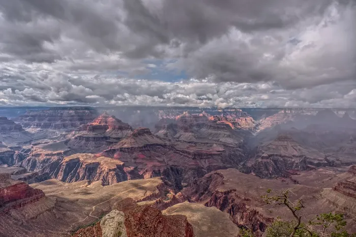 Framed Print : Rainy skies over the North Rim of Grand Canyon National Park, Arizona, USA Framed Print : Rainy skies over the North Rim of Grand Canyon National Park, Arizona, USA