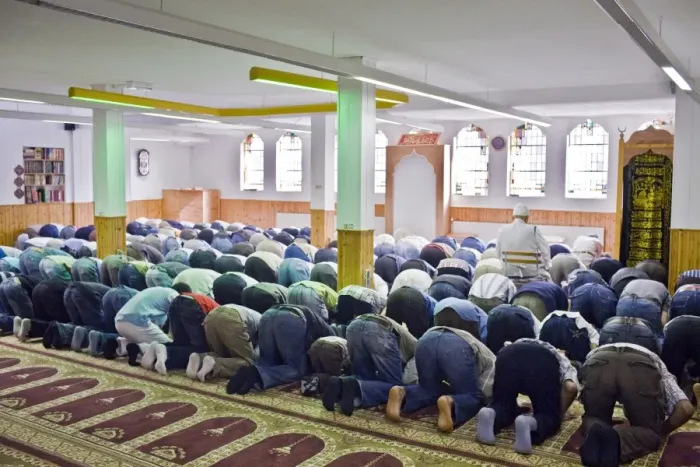 Framed Print : Ramadan prayers, Groningen, Netherlands, Europe