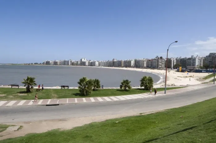 Framed Print : The Rambla, Montevideo, Uruguay, South America Framed Print : The Rambla, Montevideo, Uruguay, South America