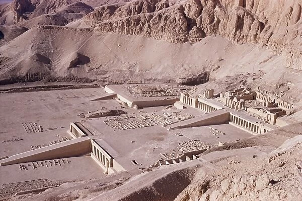 Ramps and terraces of the temple of Queen Hatshepsut, Deir el Bahri, UNESCO World Heritage Site