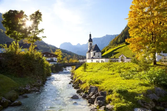 Framed Print : Ramsau Church in autumn, Ramsau, near Berchtesgaden, Bavaria, Germany, Europe Framed Print : Ramsau Church in autumn, Ramsau, near Berchtesgaden, Bavaria, Germany, Europe