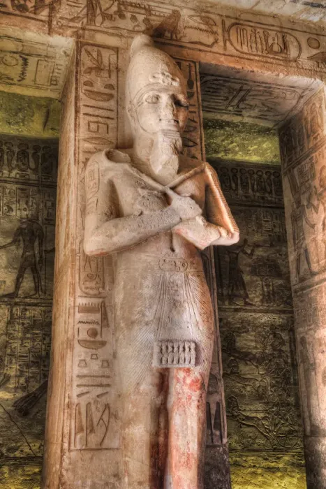 Framed Print : Ramses II statue, Hypostyle Hall, Ramses II Temple, UNESCO World Heritage Site Framed Print : Ramses II statue, Hypostyle Hall, Ramses II Temple, UNESCO World Heritage Site