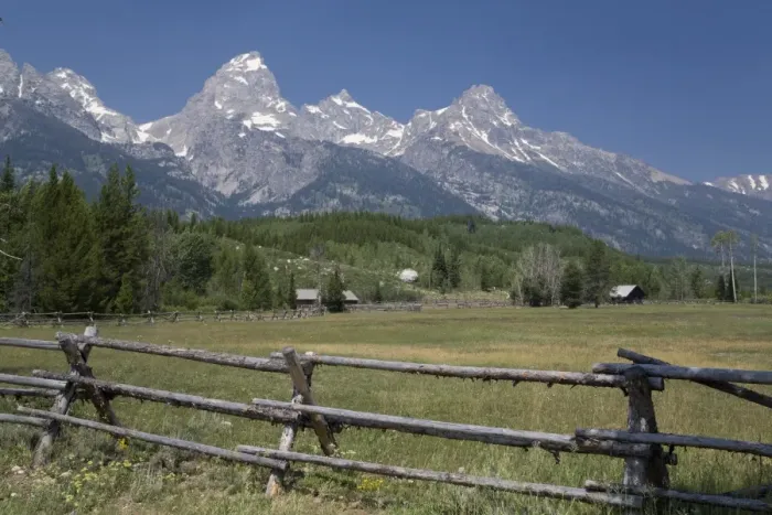 Framed Print : Ranch and Teton Range, Grand Teton National Park, Wyoming, United States of America, North America Framed Print : Ranch and Teton Range, Grand Teton National Park, Wyoming, United States of America, North America